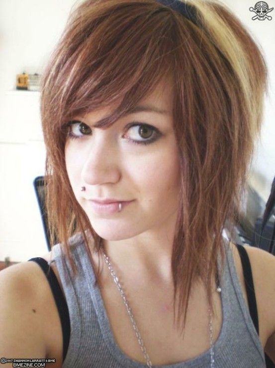 shoulder length emo hairstyles 2