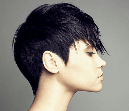 Super short hairstyle