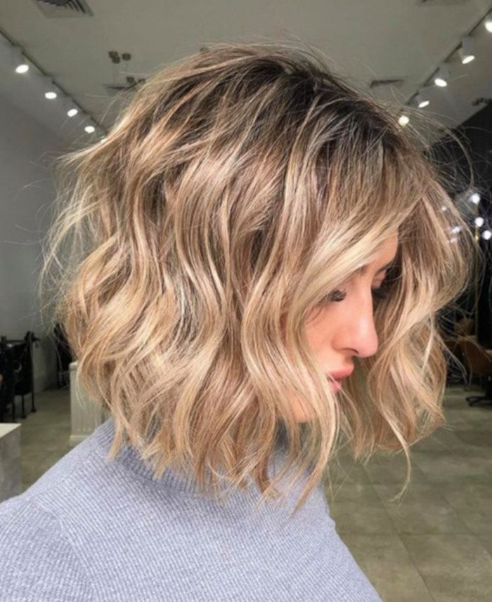 textured bob hairstyles