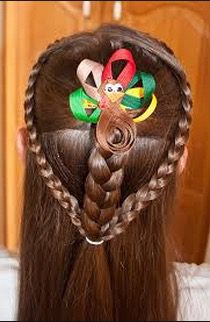 Thanksgiving hairstyle for girls