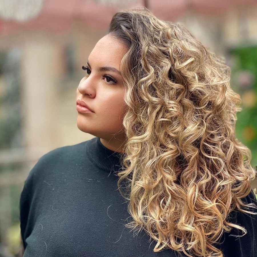 thick curly hairstyles