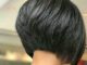 very short bob hairstyles back view