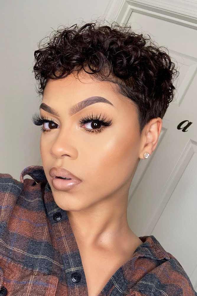 very short curly hairstyles