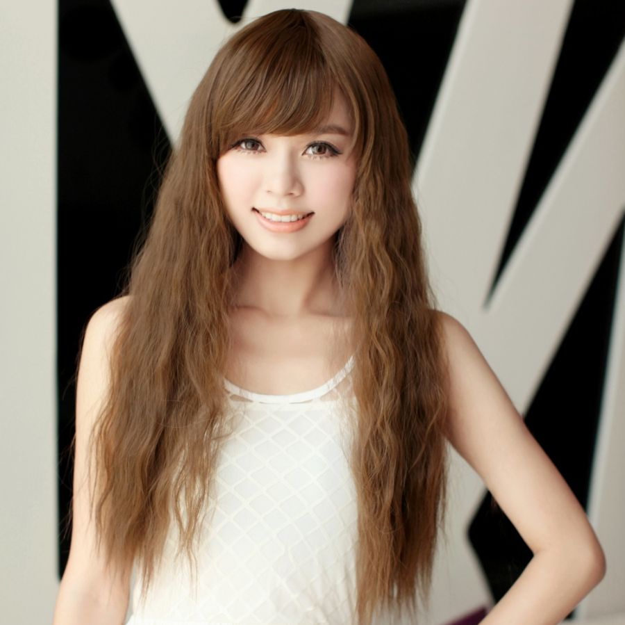 Long Curly Hairstyles Korean