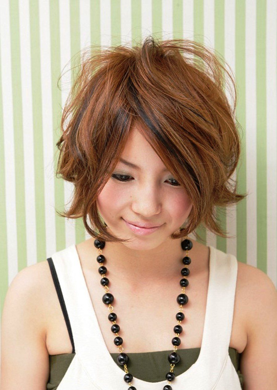 Pictures Of Messy Japanese Bob Hairstyle